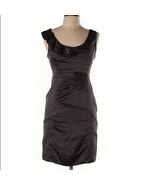 Esley Anthropologie Cocktail  black dress ruffles sleeveless size small S - €38,35 EUR