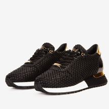 The Majesty Black & Gold Leather Men Sneaker image 2