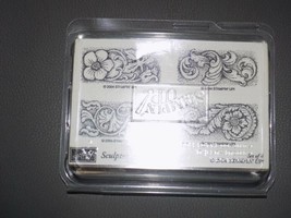 Stampin&#39; Up SCULPTED STYLE Set of 4 Stamps 2004 NEW - $19.71