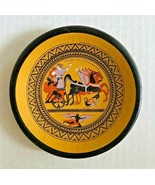 Vintage Hand Painted Greek Terracotta Plate Gods &amp; Chariot New U34 - £11.88 GBP