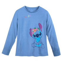 Nwt Disney Store Women Stitch &quot;Loves Stitch&quot; Long Sleeve Shirt Sz Xl - £20.92 GBP