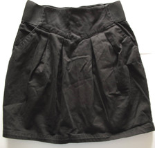 H&amp;M Divided Black Short Pleated Skirt Zippered Back Size 4 - $9.71