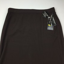 Briggs New York Women&#39;s Brown Slender Fit Skirt Work Office Career Size 14 - $34.99