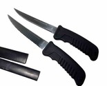 Surgical Stainless Steel Serrated Blades (lot of 2) Steak Knives Black P... - $13.08
