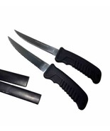 Surgical Stainless Steel Serrated Blades (lot of 2) Steak Knives Black P... - £10.28 GBP