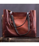 LE Wax Finish Leather Women Office Tote Bag - $1,499.47 MXN
