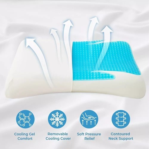 Hypoallergenic Cooling Pillow Set - Ultimate Comfort for Side and Back Sleepers Item image 14
