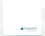Carpatair  Romanian Airline Unused Motion Discomfort / Barf Bag  - $24.72