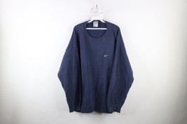 Vtg 90s Nike Mens 2XL Faded Travis Scott Mini Swoosh Crewneck Sweatshirt USA - £70.07 GBP
