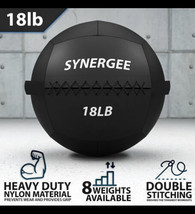 Synergee 18LB Medicine Wall Ball Slam Weighted Workout Fitness Exercise Core Gym - £54.89 GBP