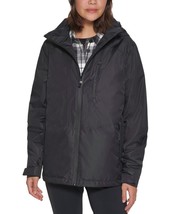 MSRP $79 Bassoutdoor Women&#39;s Firebird Trail Rain Jacket Black Size XS - £17.41 GBP