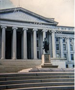 1960 Alexander Hamilton US Treasury Building Washington DC Kodak 3D Ster... - £4.31 GBP