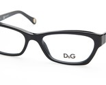 NEW D&amp;G Dolce &amp; Gabbana DG 1216 501 BLACK EYEGLASSES GLASSES FRAME 50-16... - £54.04 GBP