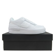 Nike Air Force 1 Low Shadow Shoes Womens Size 9 Triple White NEW CI0919-100 - £87.40 GBP