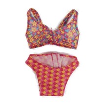 2012 Barbie Beach Doll  Scallop Print Orange Bikini Star Print Swimsuit X9598 - £3.75 GBP