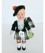 Vintage hard plastic sleepy eyed Rogark Scottish boy doll in original box - $16.64 CAD