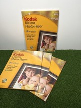 Kodak Ultima Picture Paper  Satin 8 1/2 x 11 inch - 3 sealed 40 packs + 1 used - £28.03 GBP