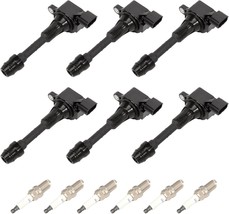 Pack of 6 Ignition Coil Pack and Spark Plugs Fit for 3.5L 4.0L Nissan Al... - $136.40