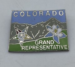 Vintage Colorado Representative Mountains Sunset Mafco Pin Pinback - $8.99