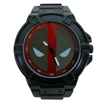 Deadpool Symbol Black Watch with Metal Band Black - £31.89 GBP