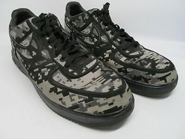 Nike Lunar Force 1 Camo 577659-001 Mens  Black And Silver Sneakers Size ... - £55.28 GBP