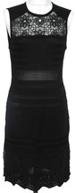 ROBERTO CAVALLI Black Knit Dress Sleeveless Viscose Elastane Slip-On Sz 44 - £145.91 GBP