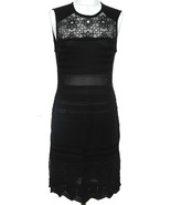 ROBERTO CAVALLI Black Knit Dress Sleeveless Viscose Elastane Slip-On Sz 44 - £147.53 GBP