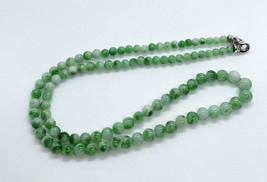 Natural Untreated Burmese Type A Jade Bead Necklace With Authentication ... - $650.00