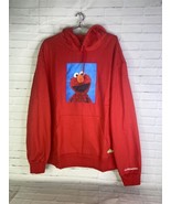 Dumbgood Sesame Street Elmo Logo Red Knit Pullover Hoodie Sweatshirt Men... - £49.96 GBP