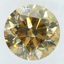 Round Shape Diamond Natural Fancy Brown Loose 1.61 Carat SI1 IGI Certificate - £2,014.50 GBP