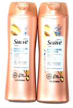 2 Bottles Suave Moroccan Oil Infusion Shine Shampoo Dry Dull Hair Salon Quality - £17.20 GBP