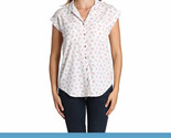 Jachs Girlfriend Ladies&#39; Size Medium Short Sleeve Blouse, White - $12.99