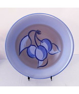 Antique Stangl Pottery Large Blue Charger Plate 5203 ~ Plums ~ Signed ~ ... - $299.99