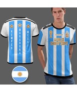 Argentina World Champions 3 Stars FIFA World Cup T-Shirt Legends  - $34.17 CAD+