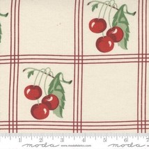 Cotton Toweling 16&quot; American Cherries Cherry Kitchen Towels By the Yard M421.17 - £9.54 GBP