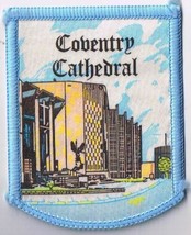 England Patch Badge Coventry Cathedral Handpainted Felt Backing 2.5&quot; x 3&quot; - $11.87