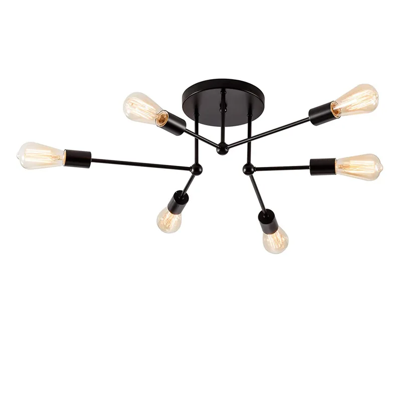  Industrial Ceiling Light Fixture Farmhouse Black Ceiling Lamps for room Hallway - £189.74 GBP