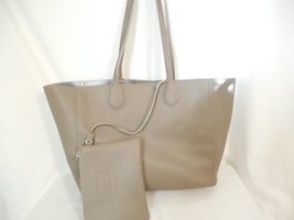 Urban Expressions Taupe Faux Leather Large Tote CP102 $90 - £34.48 GBP