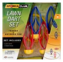 NEW Soft Tip Lawn Dart Game Set Includes 4 Lawn Darts, 2 Target Rings Sp... - £15.11 GBP