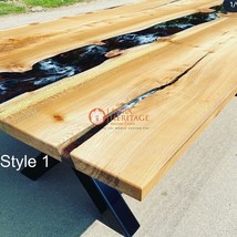 Epoxy Table, dining, sofa, center table top Live Edge Walnut Table ,Custom Order - £178.06 GBP+