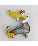 Women&#39;s Colorful Abstract Yellow Dog 2&quot;  Fashion Broach - €7,28 EUR