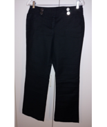 ANN TAYLOR &quot;LINDSAY&quot; LADIES BLACK PANTS-2-GENTLY WORN-COTTON/LYCRA - £7.44 GBP