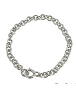 Tiffany &amp; Co Bracelet Classic Rolo Chain Link in Sterling Silver - £133.41 GBP