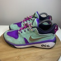 Nike ACG Dog Mountain Womens Size 7 Hiking Shoes Emerald Rise 2018 Green Purple - £46.65 GBP