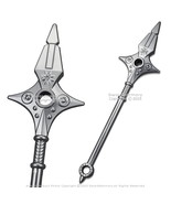31.5” Foam Silver Short Spear Staff Rod Fantasy Video Game Cosplay Costu... - $18.79