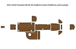 2012-2018 Yamaha AR/SA/SS 210&amp;212 Cockpit Boat EVA Teak Floor Pad FS - £430.24 GBP