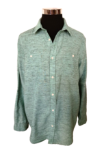 Urban Pipeline Shirt Men&#39;s Size X-Large Button Front Green Cotton Long Sleeves - £15.33 GBP