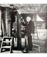Thomas Edison In His Own Museum 1940s Invention History Photo Print Art ... - $54.32 CAD