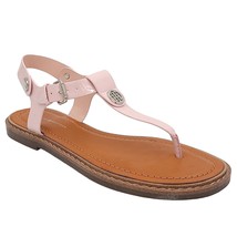 Tommy Hilfiger Women Slingback Thong Sandals Bennia Size US 8M Pink Faux... - £23.68 GBP