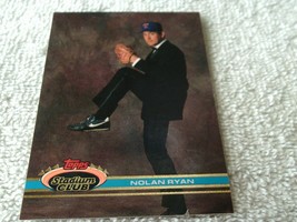 1991 Nolan Ryan Stadium Club Tuxedo Card Rangers #200 Gem Mint - £137.70 GBP
